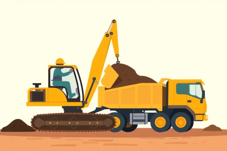 Improved soil shape on the dump truck for soil loading operation of excavator: Translation techniques and considerations.