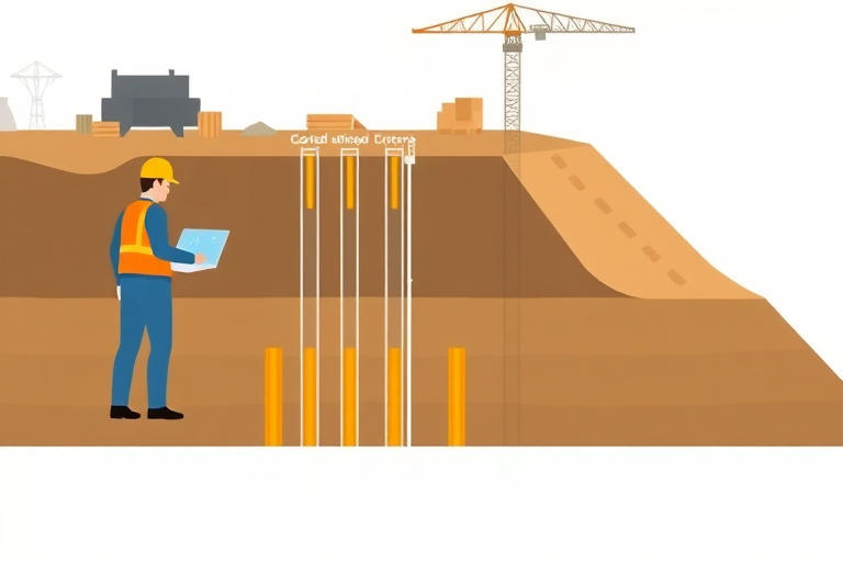 Mastering the translation key points of "Effectiveness of geotechnical curtain of loose pile rows as design for cast-in-place trench walls".