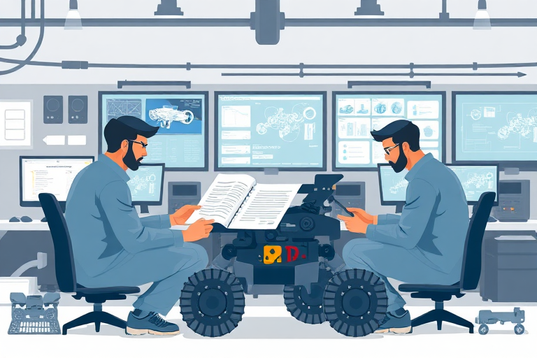 Analyzing the translation of technical terms in the original design of an unmanned ground vehicle for exploration in rough terrain.