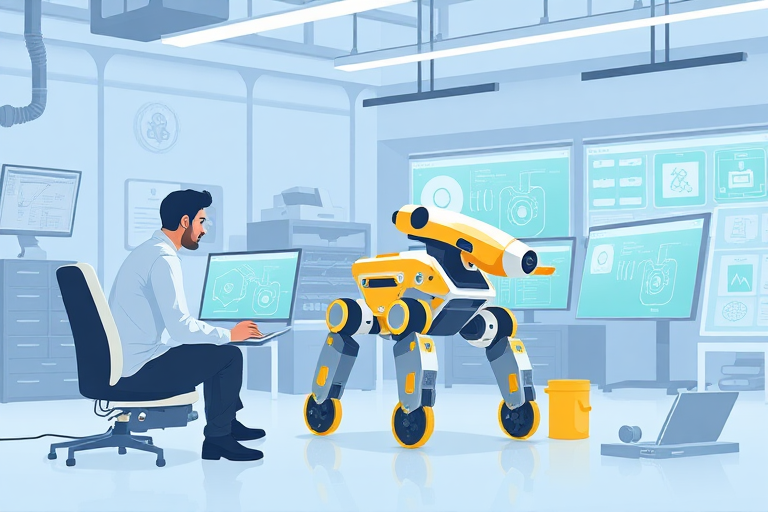 How to maintain the original style when translating "Onboard hydraulic system controller design for quadruped robot driven by gasoline engine"